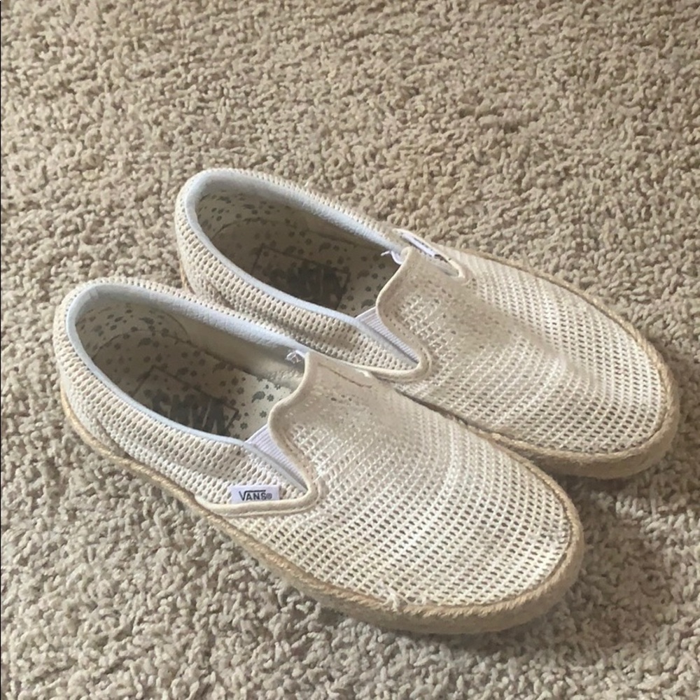 Boho white vans